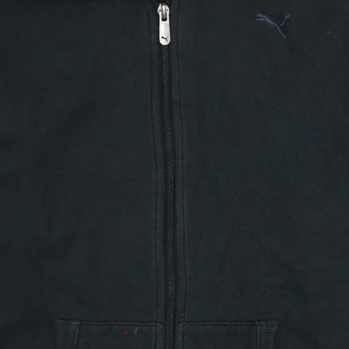 Additional view of Puma women’s black full zip sweatshirt, size UK 14, cotton blend