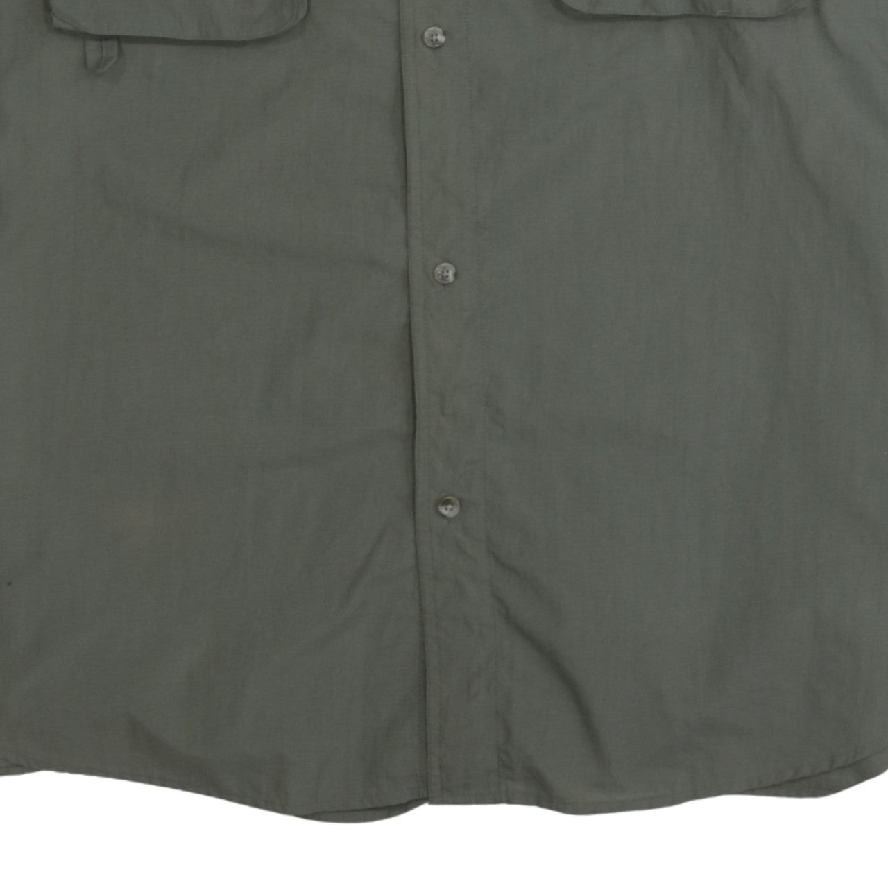 Columbia Men's Green Nylon Button-Up Long Sleeve Outdoor Shirt XXL