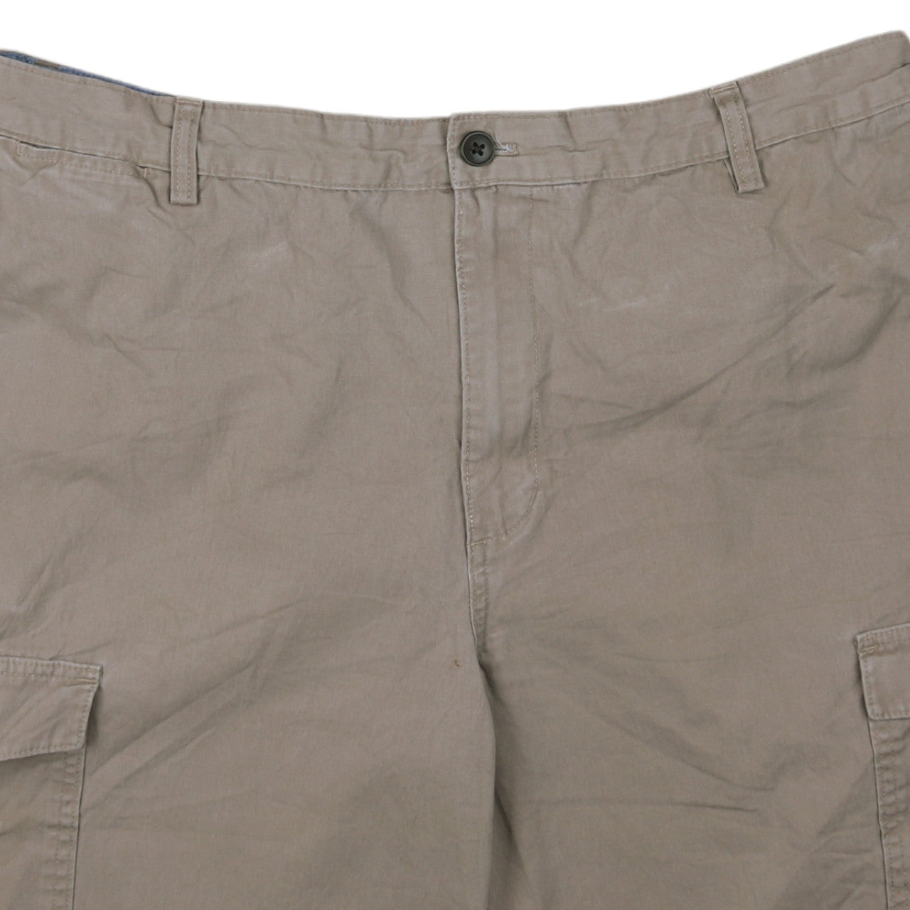 Chaps Men's Beige Cargo Shorts Size 38 Cotton Casual Outdoor