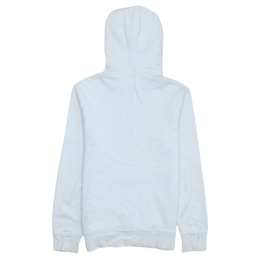 Levi's Men's White Small Pullover Hoodie with Logo Print