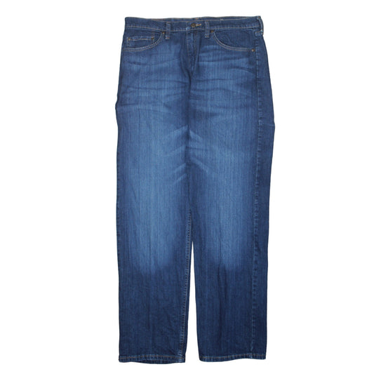 Wrangler Men's Blue Relaxed Fit Straight Leg Jeans 38W 32L Denim Classic