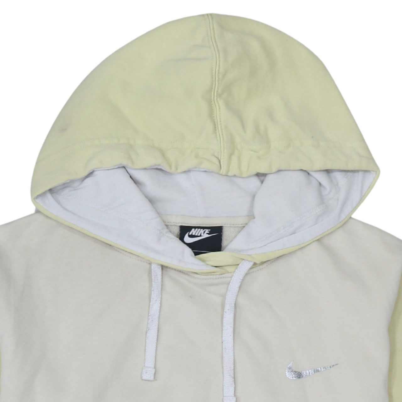 Additional view of Nike Women Beige & Yellow Pullover Hoodie Small Cotton Blend