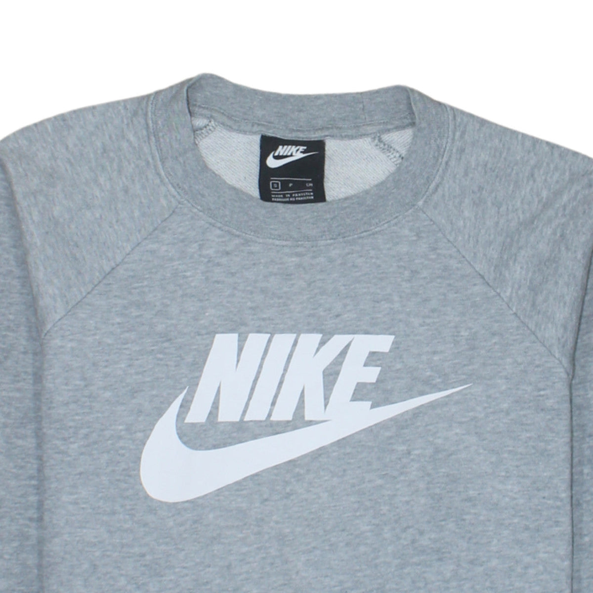 Additional view of Nike Women’s Grey Small Pullover Sweatshirt Crew Neck Logo Print
