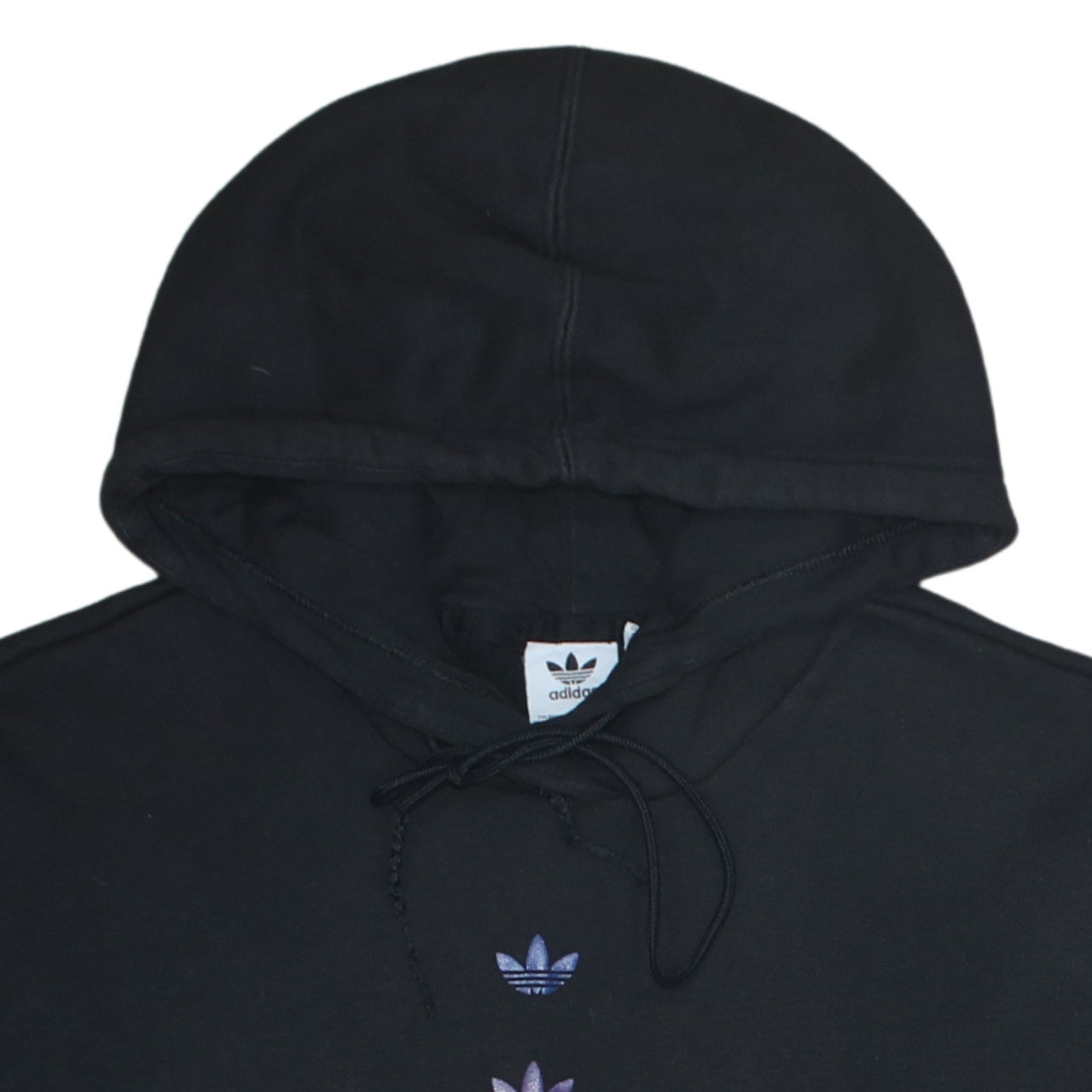 Additional view of Adidas women’s black hooded pullover sweatshirt, size UK 10, classic fit