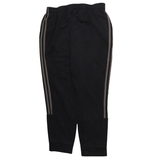 Adidas Men's Black Jogger Trousers Size M Tapered Fit
