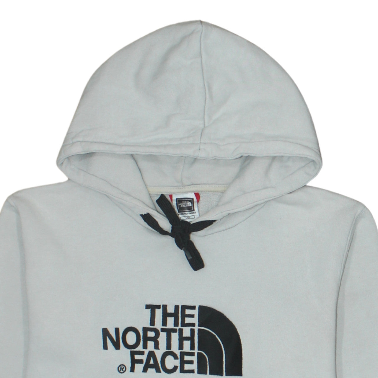 Additional view of The North Face Women White Pullover Hoodie, size L, Cotton Logo Casual