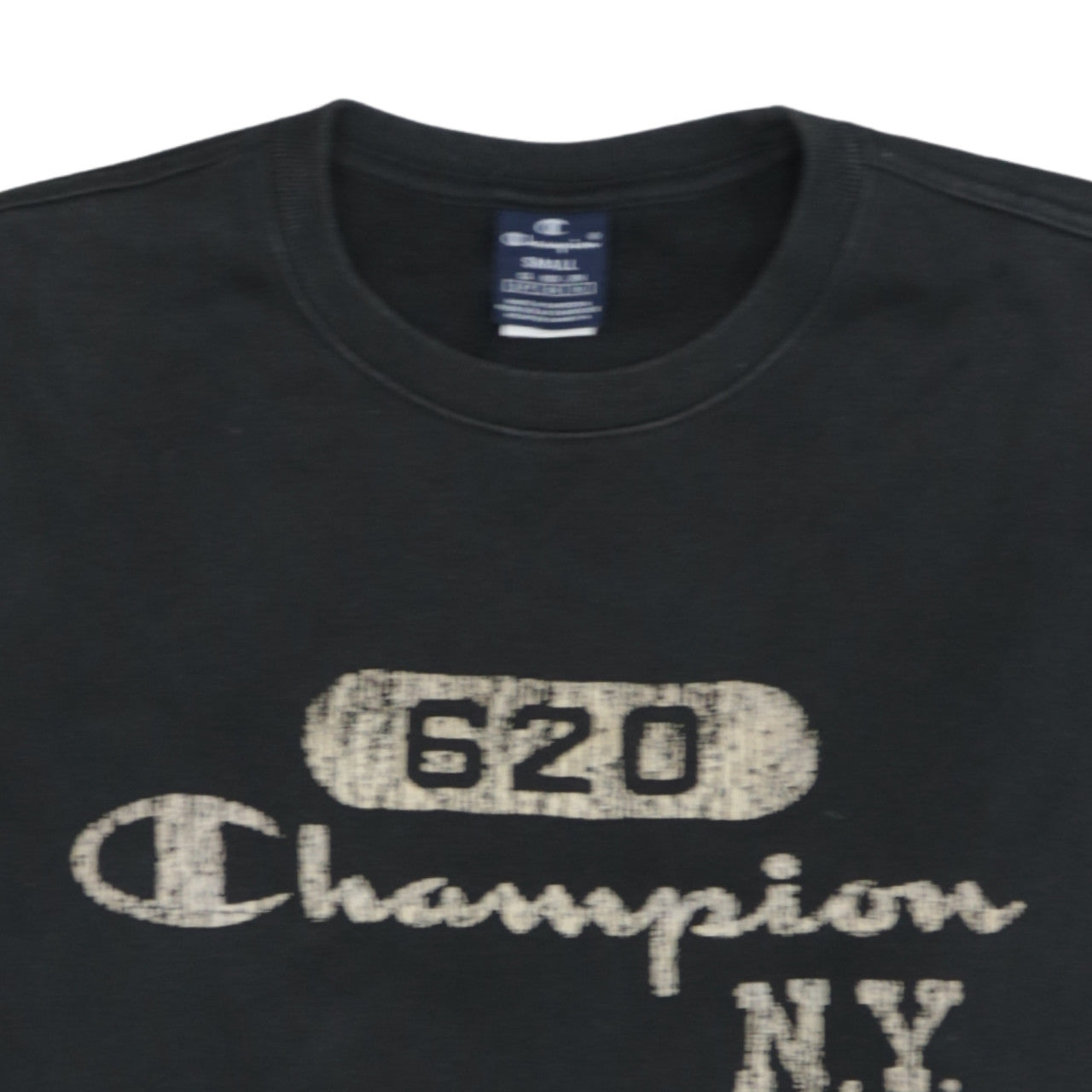 Additional view of Champion Men’s Black Crew Neck Pullover Sweatshirt Small