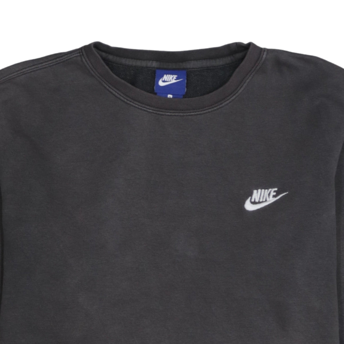 Additional view of Nike Men's Grey Small Crew Neck Pullover Sweatshirt