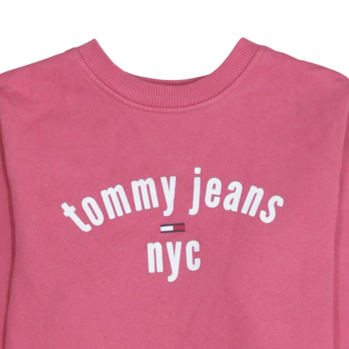 Additional view of Tommy Jeans Women's Pink XS Pullover Sweatshirt NYC Logo