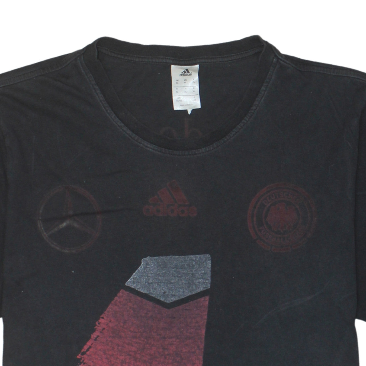 Additional view of Adidas Men's Black XL Graphic Sports T-Shirt Mercedes-Benz Germany