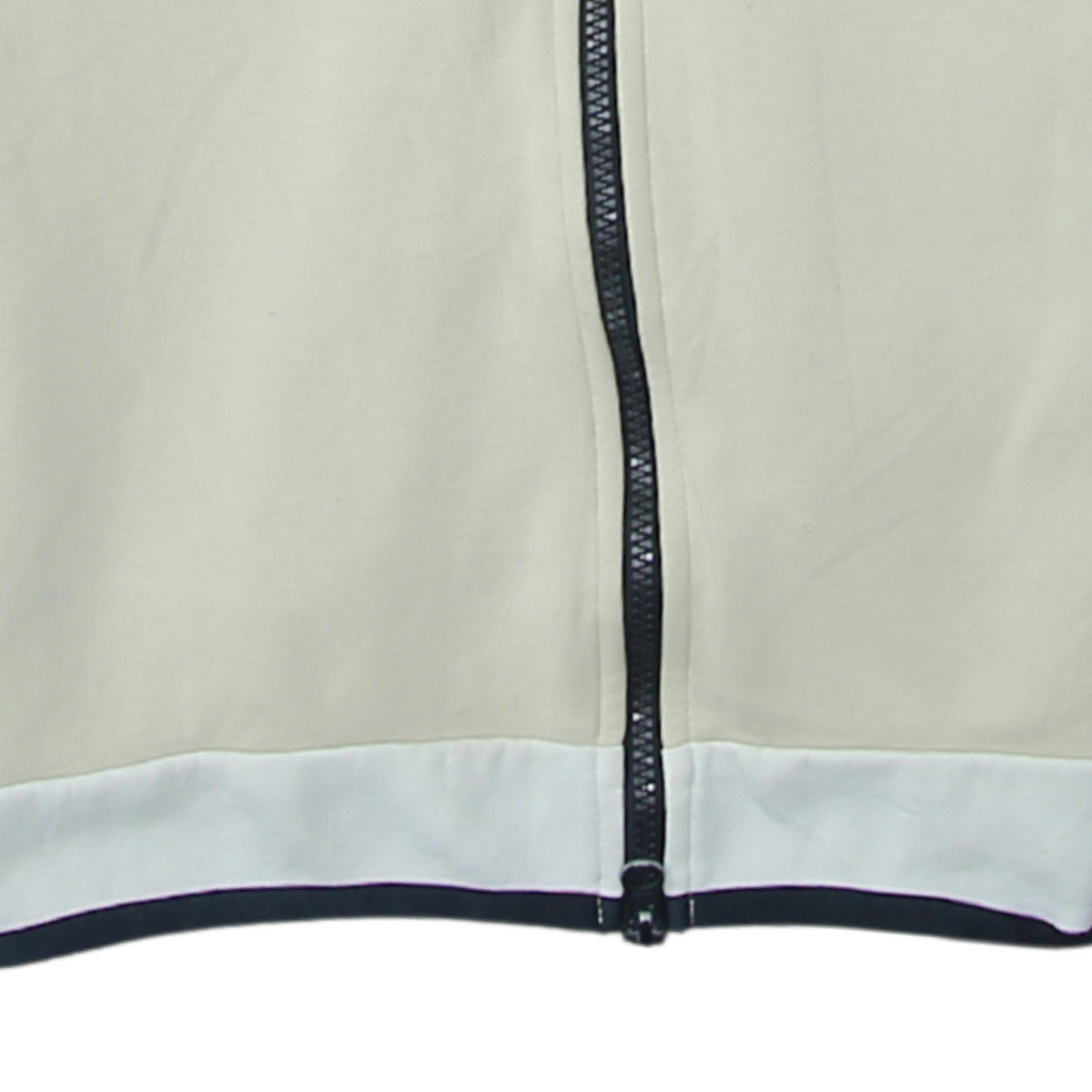 Additional view of Nike Men's Beige Full Zip Hoodie M - Logo Hooded Sweatshirt