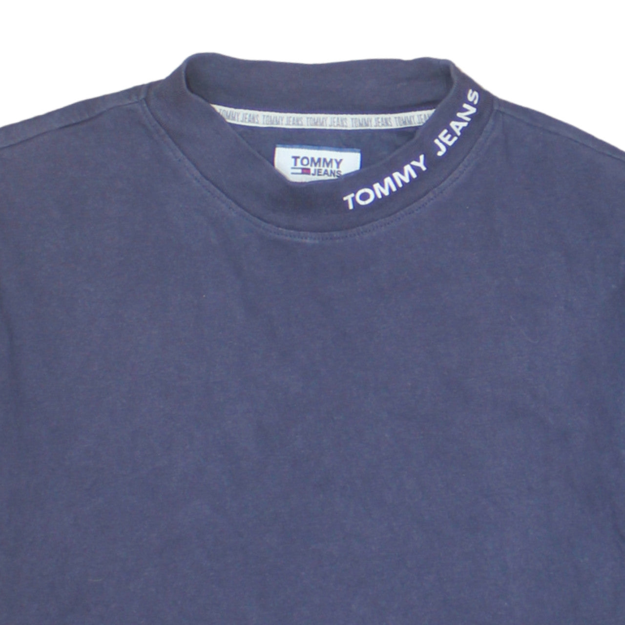 Additional view of Tommy Jeans Men's Navy Blue Small Crew Neck Cotton T-Shirt