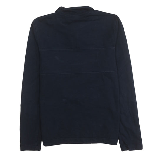Napapijri Men's Blue 1/4 Zip Pullover Sweatshirt Size S