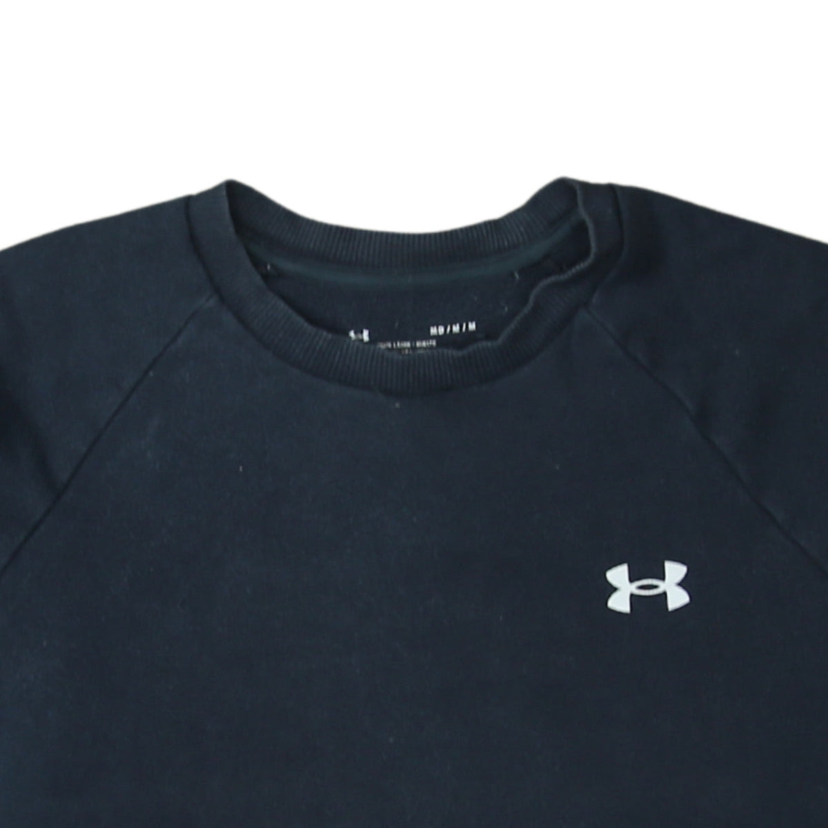 Additional view of Under Armour men’s black m pullover crew neck fleece sweatshirt