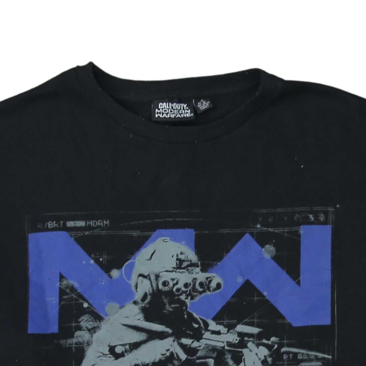 Primark Mens Black XL Call of Duty Modern Warfare Pullover Sweatshirt