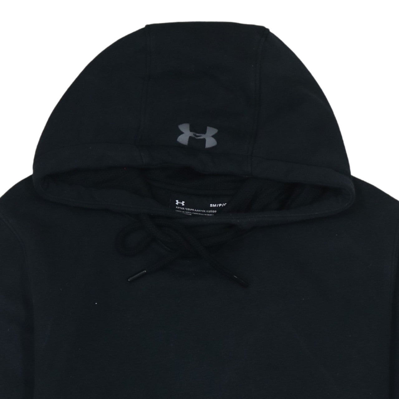 Additional view of Under Armour Men’s Black ColdGear Pullover Hoodie, size S, Fitted