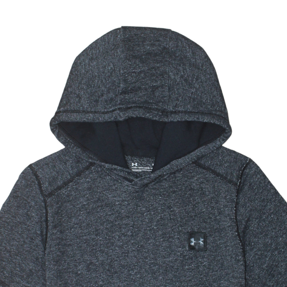 Additional view of Under Armour Men's Grey Short Sleeve Hooded Athletic T-Shirt, size S