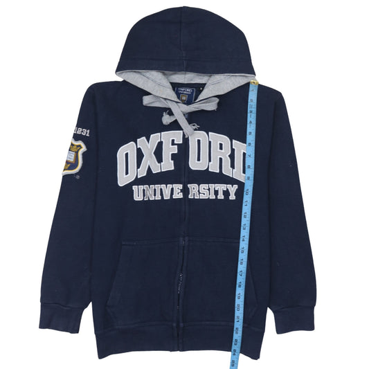Oxford University Men's Blue Full Zip Hoodie Size S