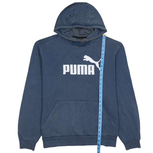 Puma Mens Blue XL Pullover Hoodie Sweatshirt Logo Sportswear