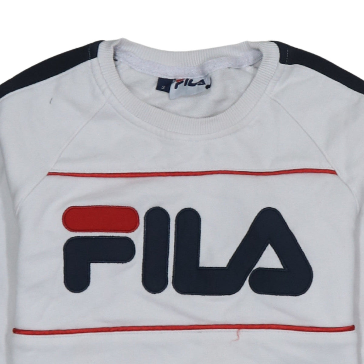 Additional view of Fila women’s white small logo pullover sweatshirt