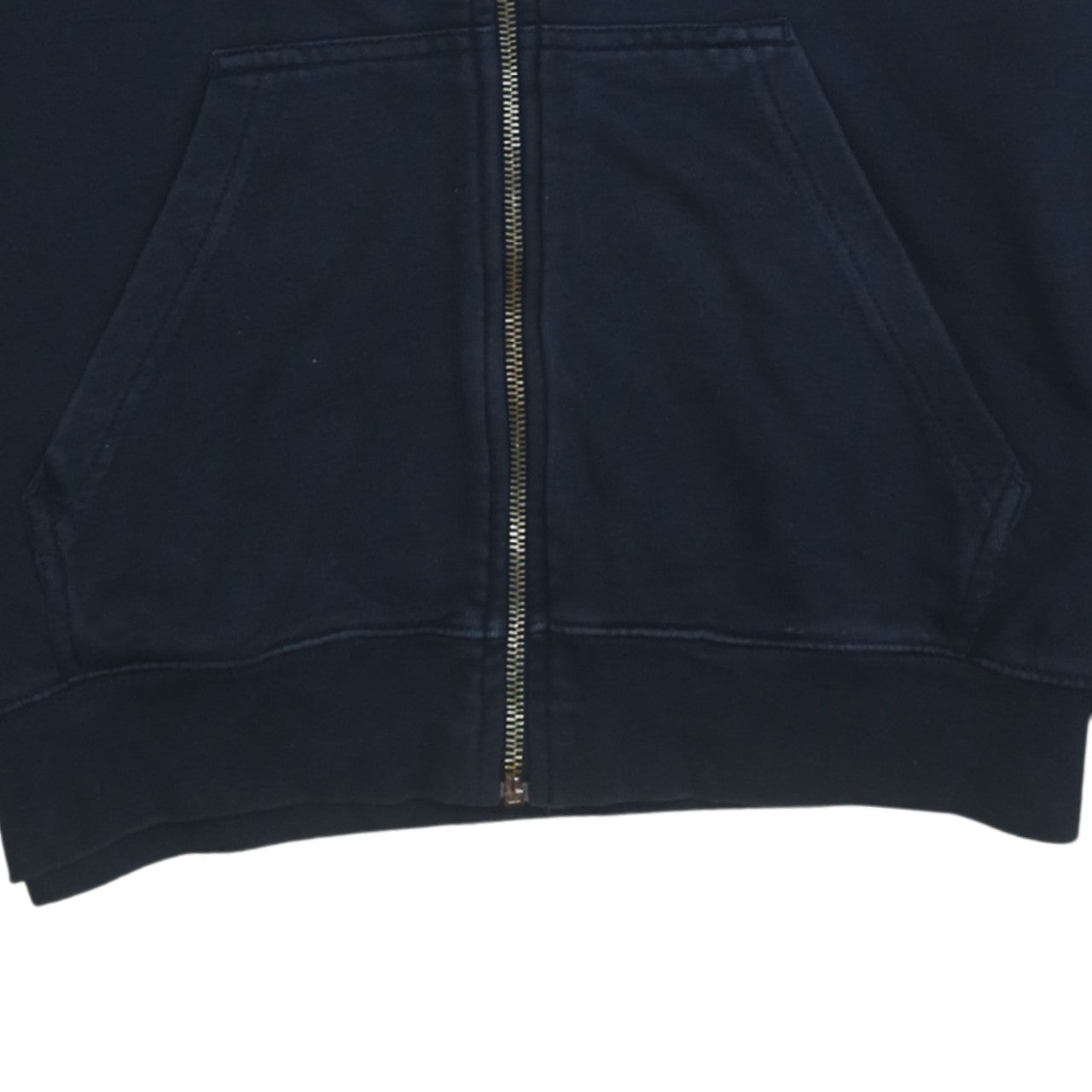 Additional view of Champion Men's Blue Full Zip Collared Sweatshirt, size L