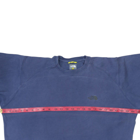 The North Face Men's Blue Cotton Crew Neck Short Sleeve T-Shirt Size M