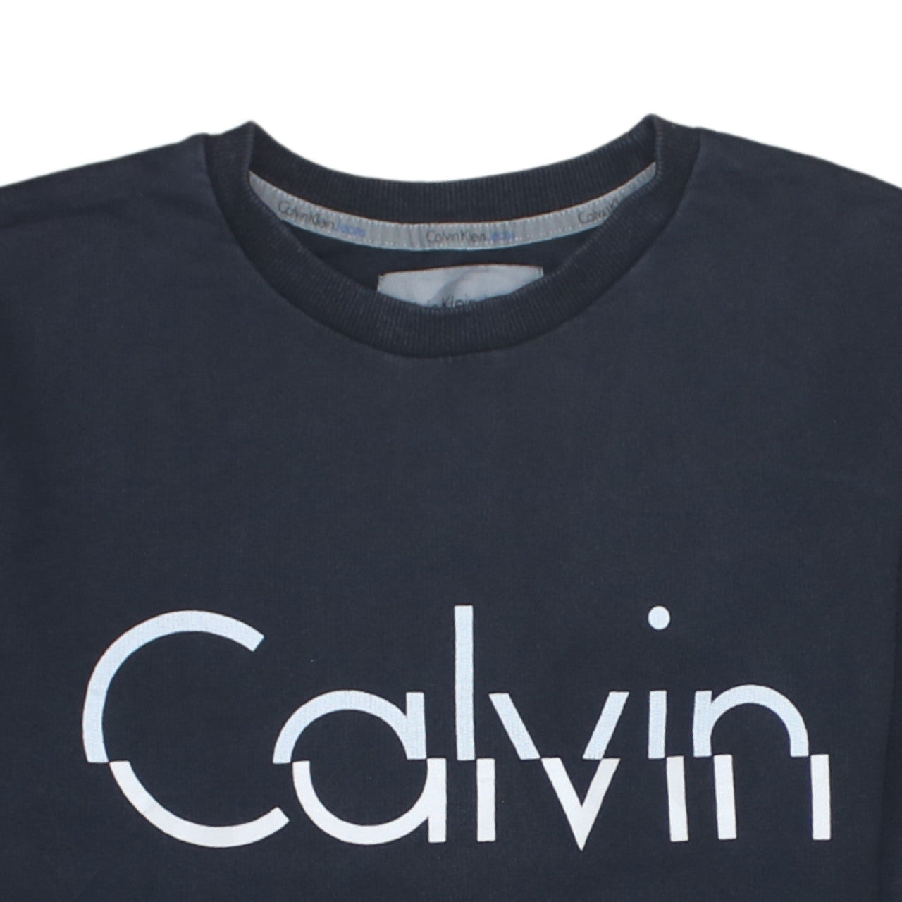 Additional view of Calvin Klein Jeans Men's Black Logo Pullover Sweatshirt, size S