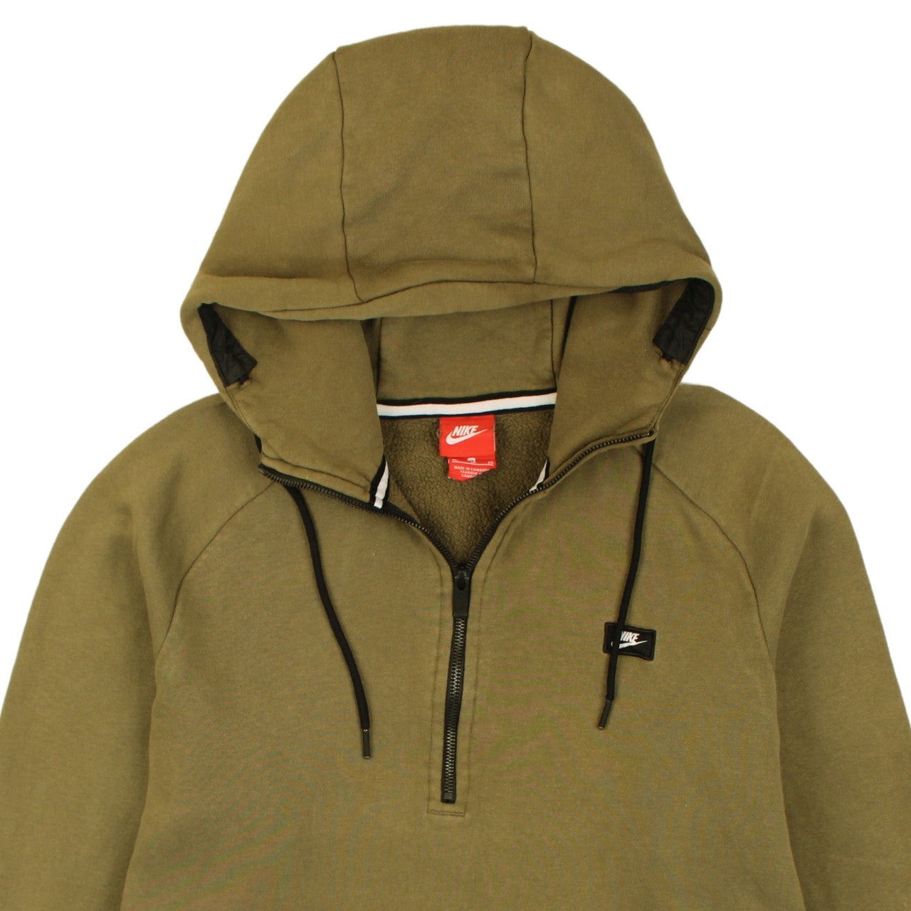 Additional view of Nike Men’s Green 1/2 Zip Hoodie L Regular Fleece Pullover