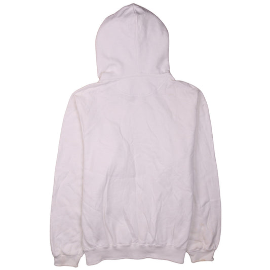 Champion Men's White Pullover Hoodie Medium Embroidered Logo