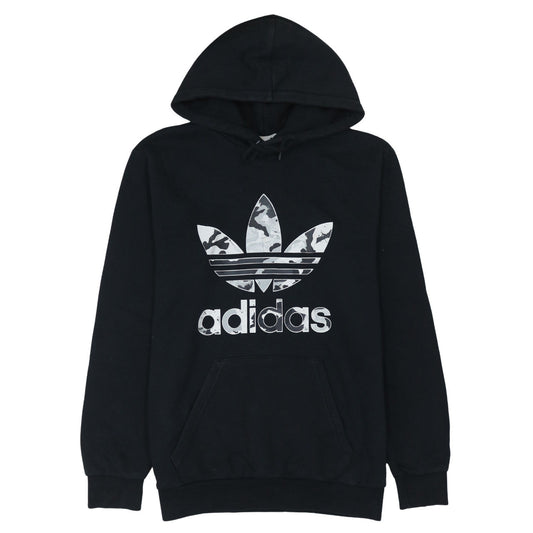 Adidas Men's Black Hoodie Small Pullover Fleece Logo Sportswear