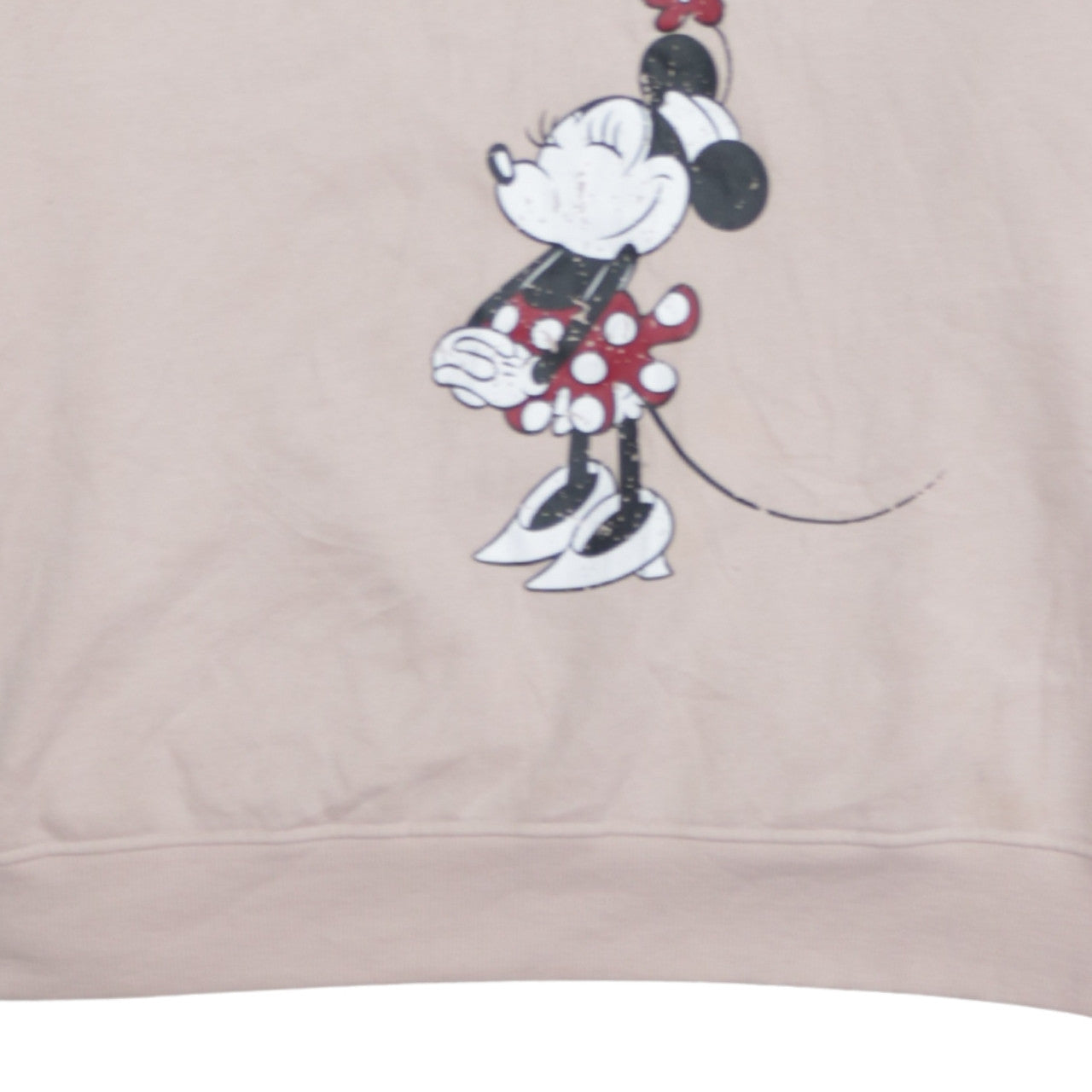 Disney Primark Women Beige Minnie Mouse Pullover Sweatshirt 2XL