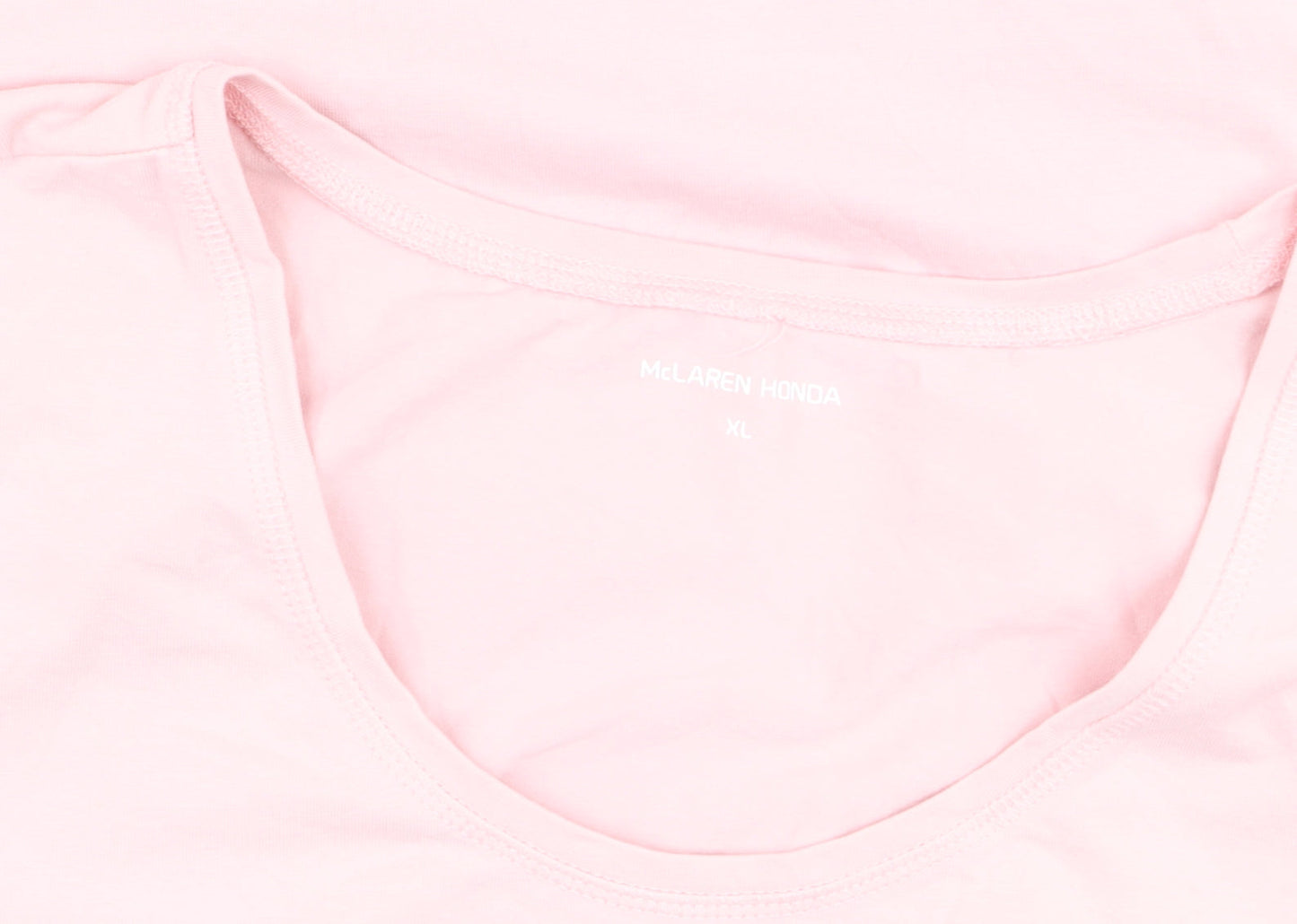 McLaren Honda Womens Pink XL T-Shirt Short Sleeve Racing Top