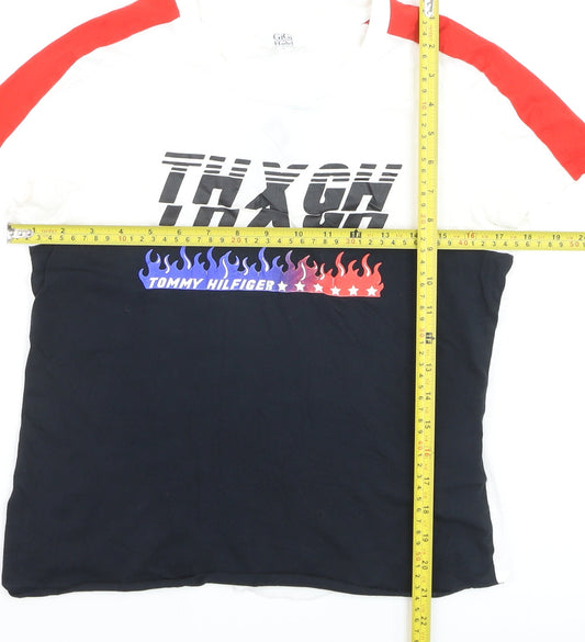Tommy Hilfiger Unisex Multicoloured Retro Graphic T-Shirt Size S