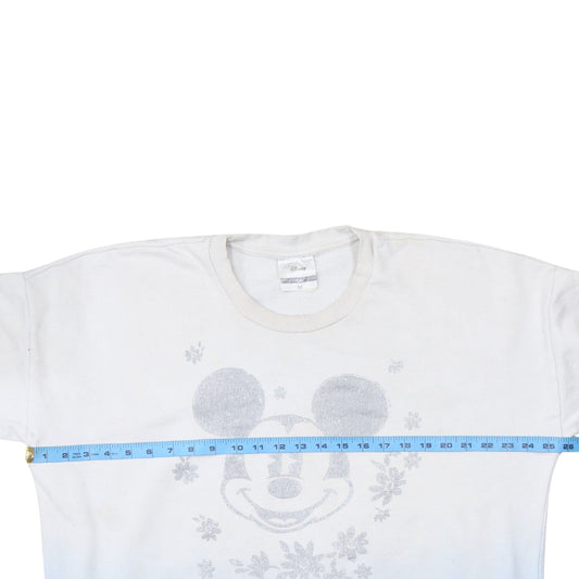 Disney Women’s Blue & White Mickey Mouse Pullover Sweatshirt M
