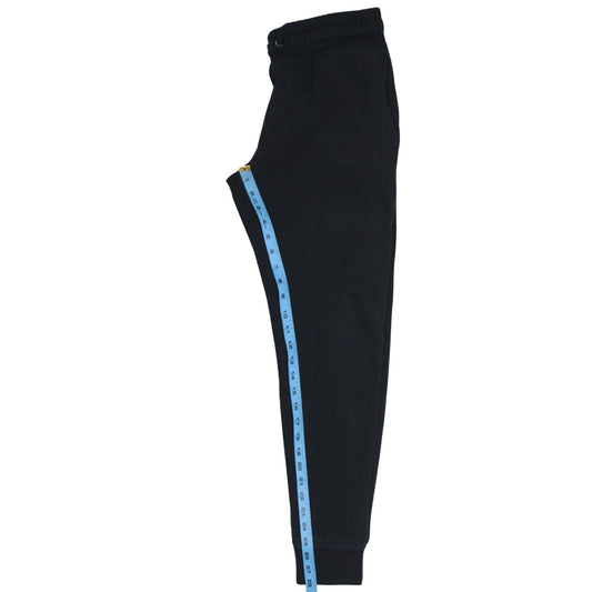 Kappa Men's Black Jogger Sweatpants Medium Fleece Tapered