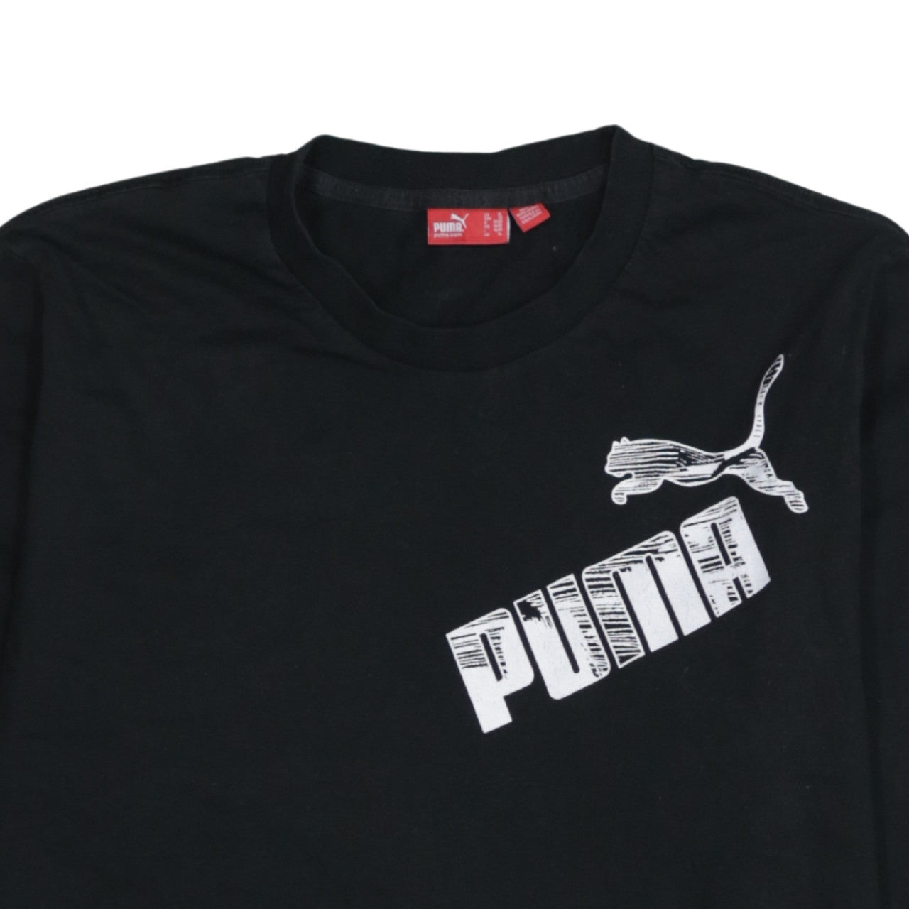 Puma Men's Black Long Sleeve Graphic Logo T-Shirt XL