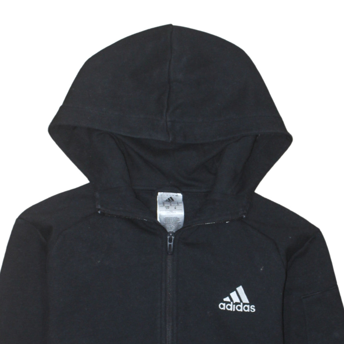 Additional view of Adidas Men's Black Full Zip Hoodie, size S, Sportswear