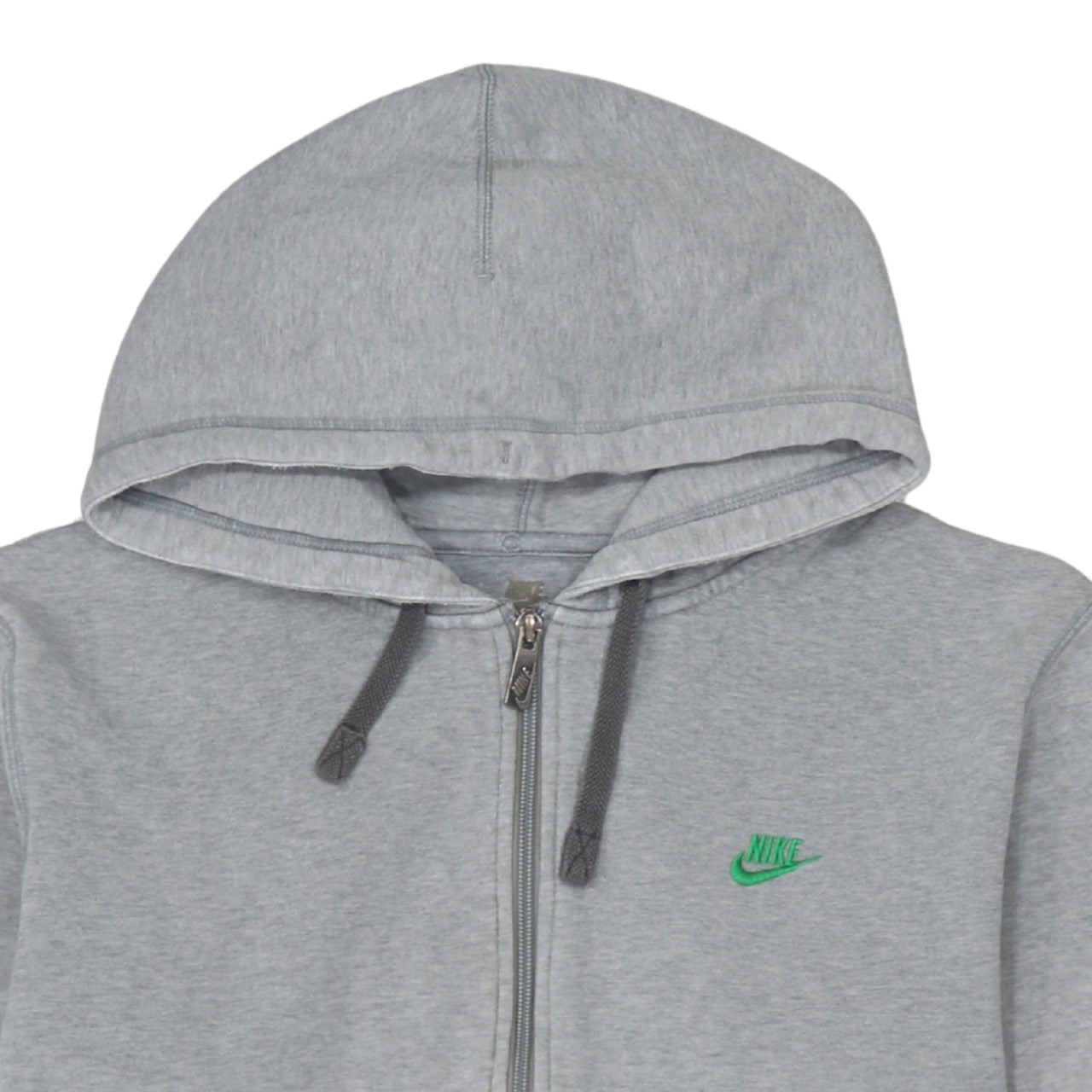 Nike Men's Grey Full Zip Hoodie L Sportswear Classic
