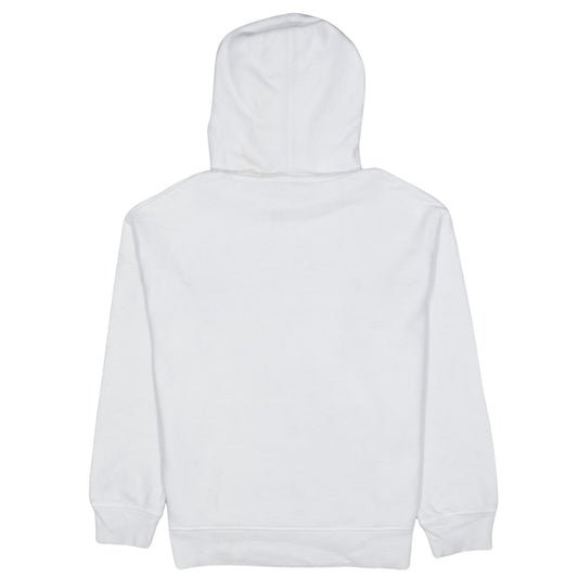 Levi's Women White Small Pullover Hoodie with Logo Print