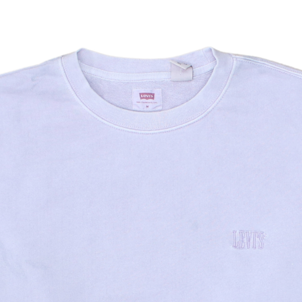 Levi's Men's Lilac Relaxed Fit Cotton Sweatshirt Size M