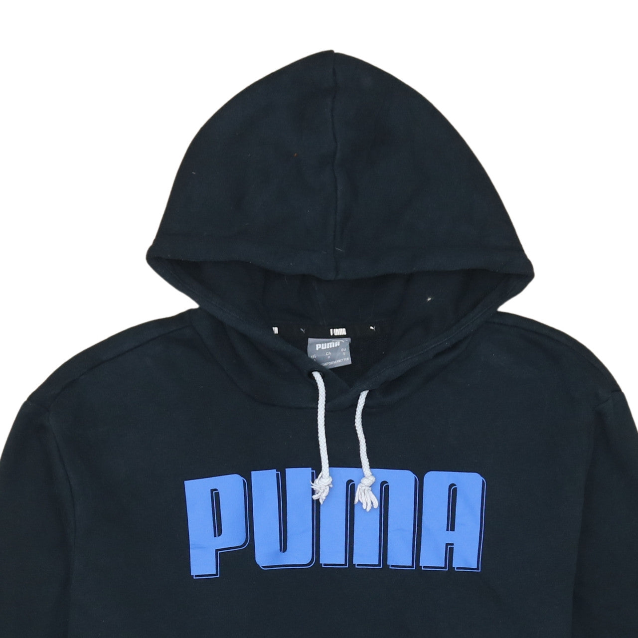 Additional view of Puma Men's Black Pullover Hoodie S Logo Graphic Sportswear