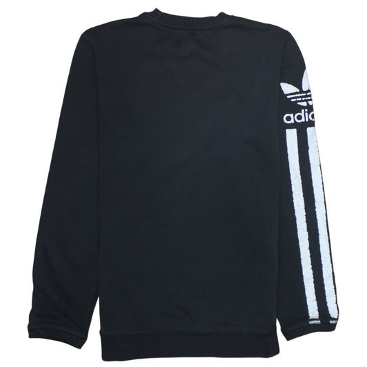 Adidas Originals Men's Black Crew Neck Graphic Sweatshirt Size S