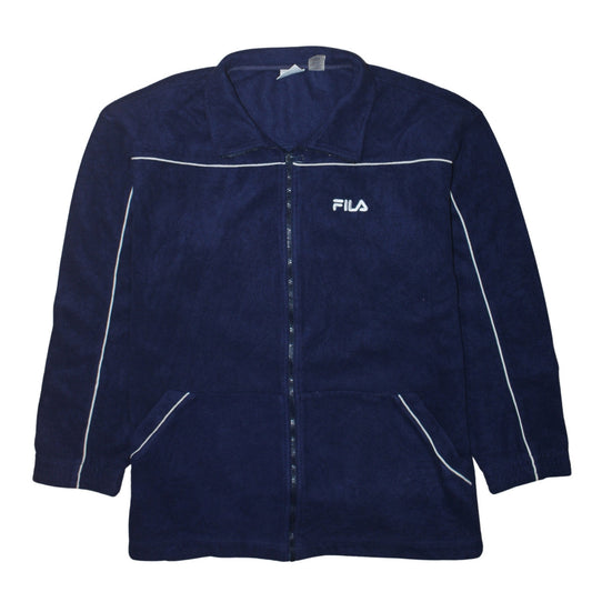 FILA Mens Blue XL Fleece Full Zip Sports Jacket
