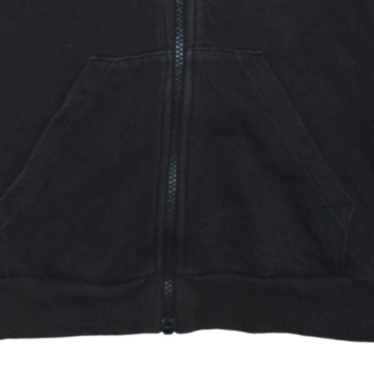 Additional view of Adidas Women's Black Full Zip Hoodie, size S, 8-10 Classic 3-Stripes