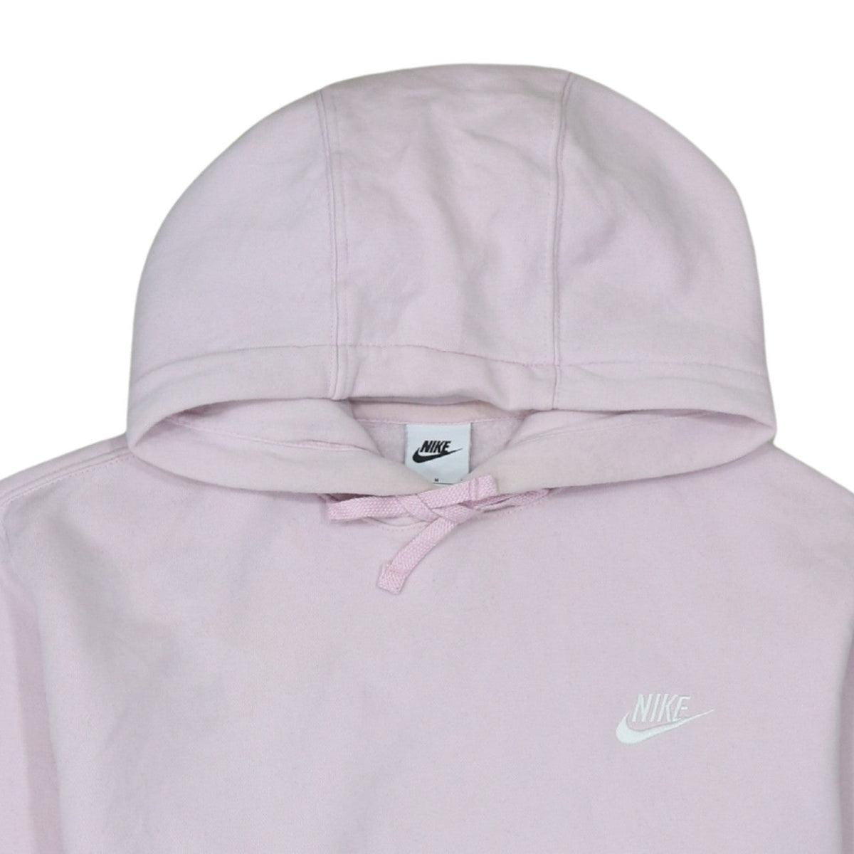 Additional view of Nike Women Pink Pullover Hoodie Medium Cotton Blend Logo Sweatshirt