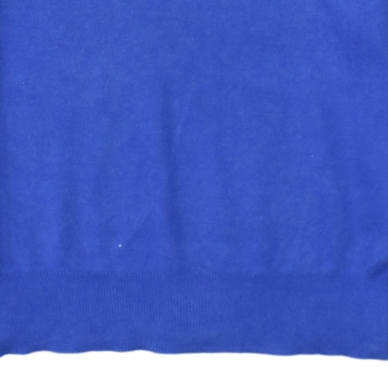 Ralph Lauren Men's Blue V-Neck Cotton Jumper XS