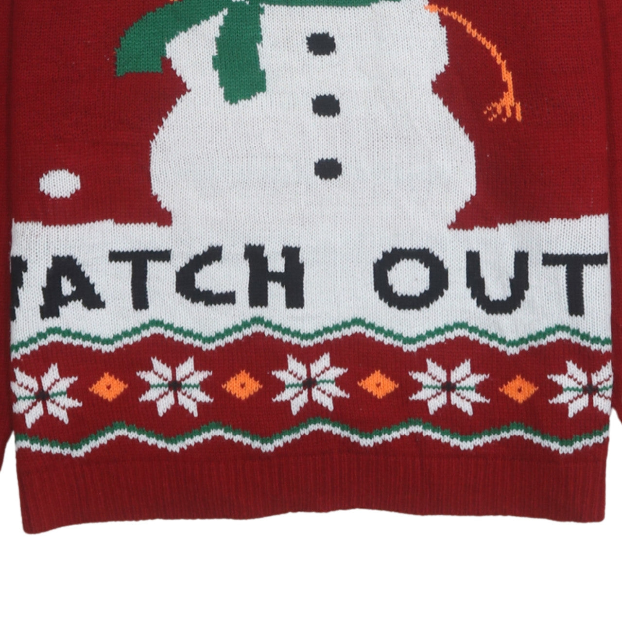Additional view of TEX Women Red Christmas Snowman jumper M