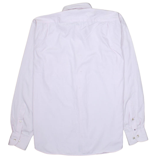 Tommy Hilfiger Men Pink Slim Fit Cotton Long Sleeve Button-Up Shirt 15.5