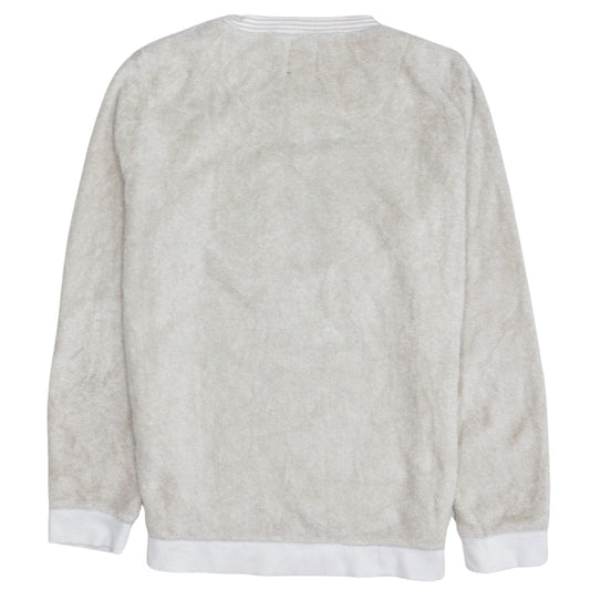 Disney Women's Beige Fleece Pyjama Top Size 10-12 Lady Bed Hair
