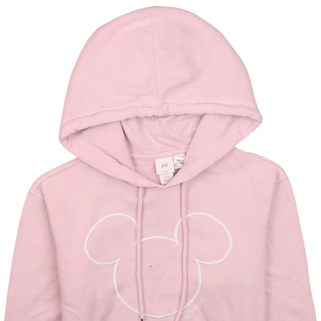 H&M Disney L.O.G.G. Pink Hooded Pullover Sweatshirt XS Women